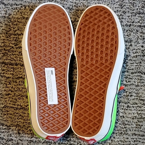 Neon Green Vans Slip-On Shoes - Picture 7 of 7